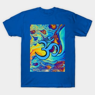 Colourful Vibrant Om Hindi Graphic T-Shirt